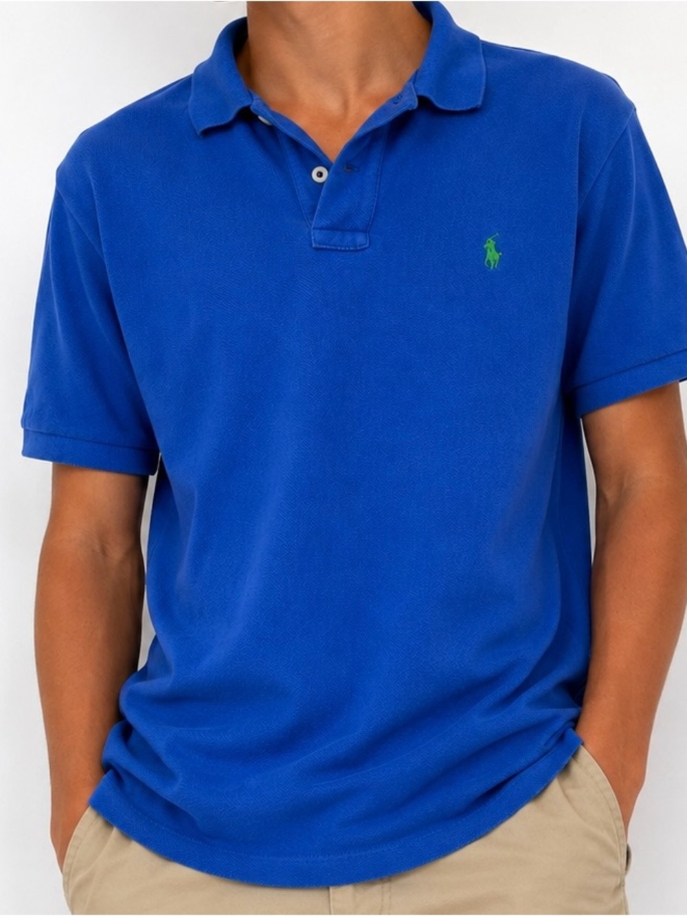 Polo Ralph Lauren Boys XL 18-20 Blue Pony Logo Polo Shirt Preppy Classic